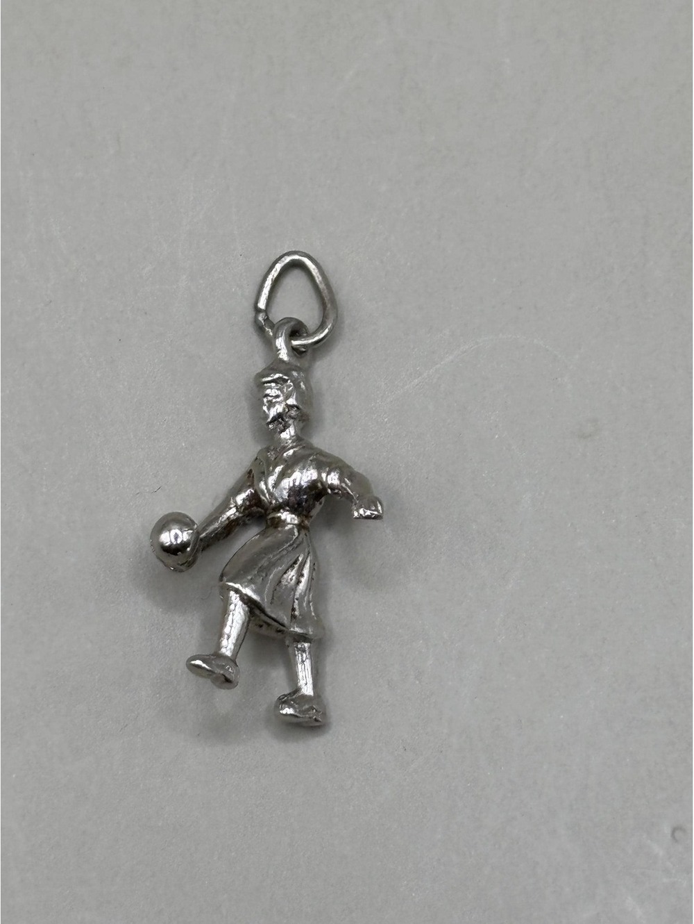 Vintage Sterling Silver Bowler Charm